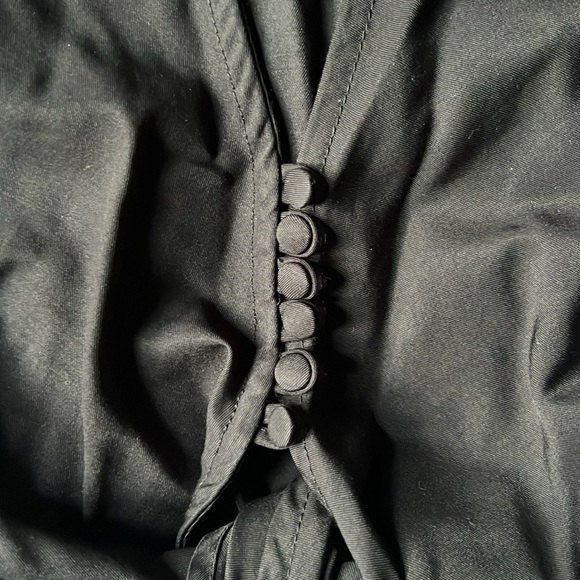 Zara black cropped front tie top - Picture 2 of 4